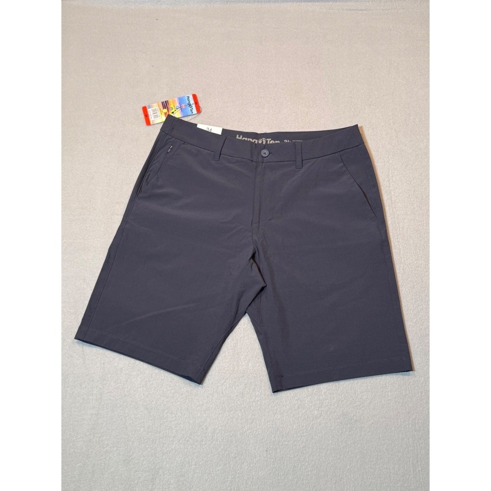 Hang Ten Mens Shorts 34 Dark Navy Quick Dry 4-Way Stretch Performance NWT